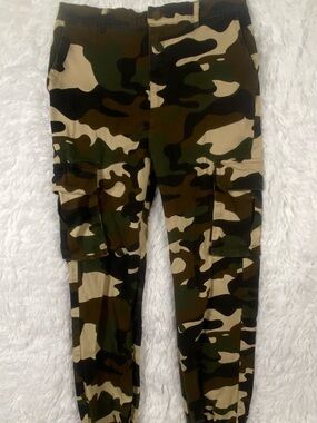 Love Tree Camo Cargo Joggers - Green, Brown, Tan